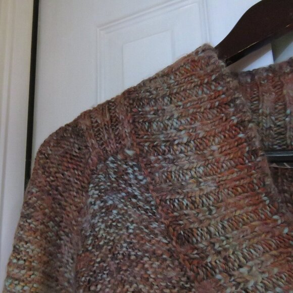 PRANA Clause Marled Knit V Neck Sweater in Sundried Terracotta - Size XS - Picture 6 of 15